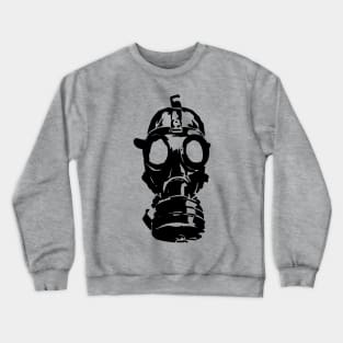 Vintage Gas Mask -- Black Edition Crewneck Sweatshirt
